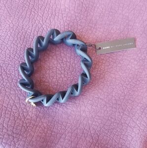 Marc By Marc Jacobs Black Silicone Bracelet